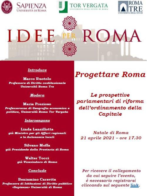 Progettare Roma. Le prospettive parlamentari di riforma.
